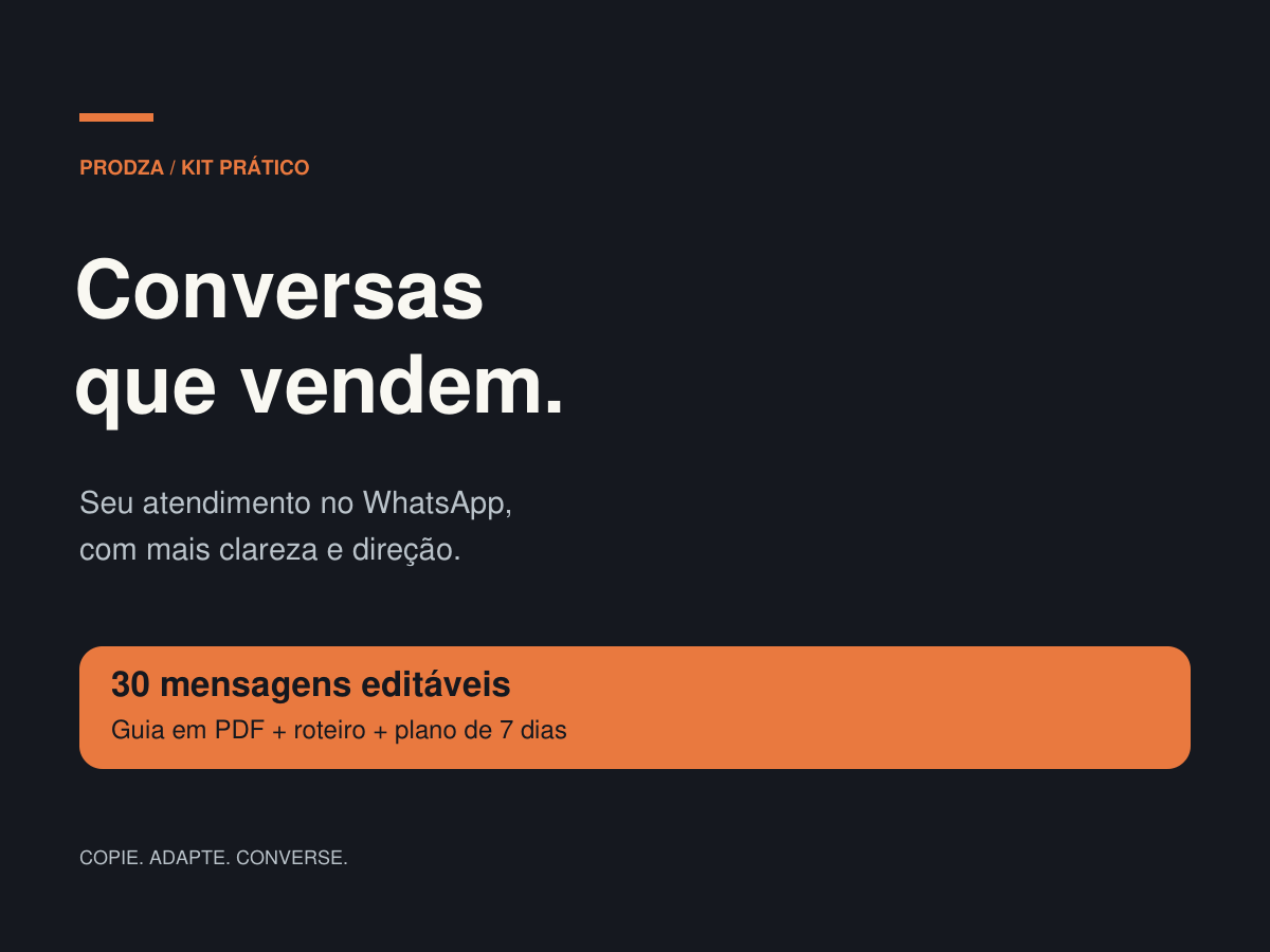 Kit Conversas que Vendem — WhatsApp